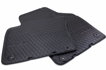 Original VW Gummimatten Golf 5 6 Plus (5M) Fussmatten Allwetter 2-teilig vorne schwarz 