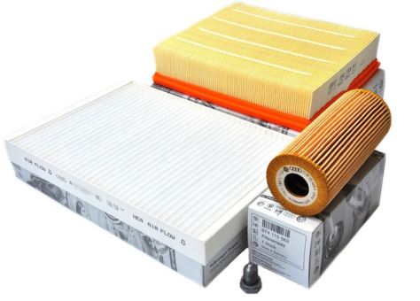 Original VW Teile Passat 3BG TDI Motor Filter Inspektionspaket Service KIT 4-teilig 
