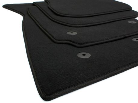 Fußmatten passend für Audi A4 8D B5 Velours in Premium Qualität Autoteppich 4-teilig schwarz Avant + Limousine 