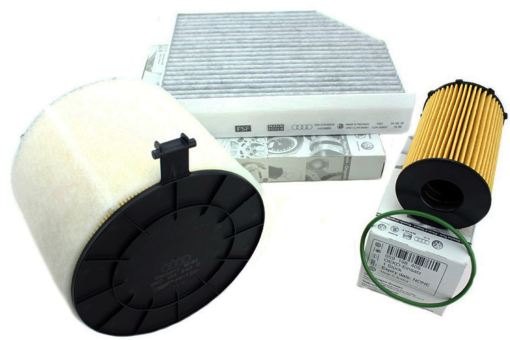 Original Audi Teile Inspektionspaket V6 TDI A4 8K A5 8T Q5 8R Motor Filter Service 3.0 TDI 3-teilig ab 2012 