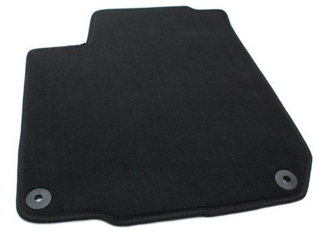 Fussmatte Fahrermatte passend für VW Golf 4 Bora Beetle Velours Qualität Autoteppich schwarz rund 