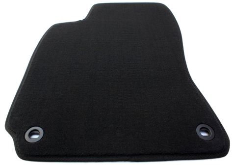 Fußmatte Fahrermatte passend für VW Passat 3B + 3BG Velours Premium Qualität schwarz Drehknebel oval 