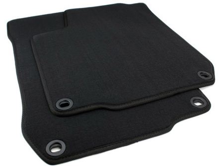 Fußmatten passend für VW Golf 4 Bora Beetle Velours Premium Qualität Autoteppich 2-teilig schwarz oval 
