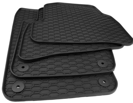 Gummimatten passend für Seat Ibiza 6J passend für VW Polo 6R Fussmatten Allwetter Gummi 4-teilig schwarz 