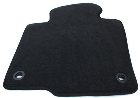 Fussmatte Fahrermatte passend für VW Passat 3C + CC +  Velours Premium Qualität Autoteppich schwarz Drehknebel oval 