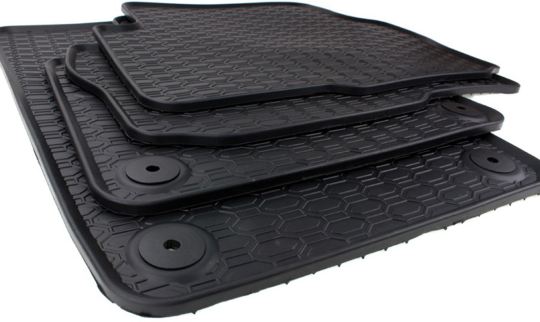Gummimatten passend für VW Sharan 7N Fußmatten Gummi Premium Qualität Auto Allwetter 4-teilig schwarz ab 09/2010 