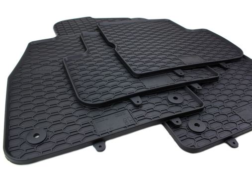 Gummimatten passend für Opel Corsa D ab 2006 Fußmatten Gummi Premium Qualität Auto Allwetter 4-teilig schwarz 