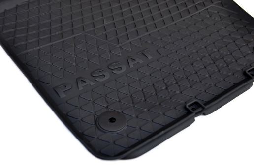 Original VW Gummimatten Passat 3C B6 B7 / R36 Fußmatten Allwetter Passat CC 2-teilig schwarz 