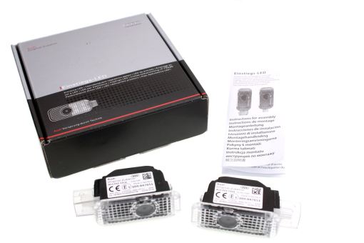 Original Audi A4 A5 A6 A7 Q5 Q7 LED Einstiegsbeleuchtung Logoprojektion Audi Ringe 