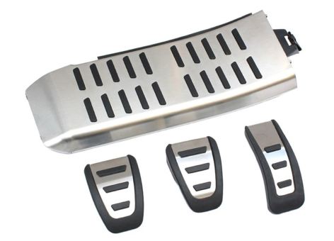 Original Audi Pedalkappen A4 8K A5 8T Q5 8R Pedale Fußstütze Pedalset edelstahl Kappen 