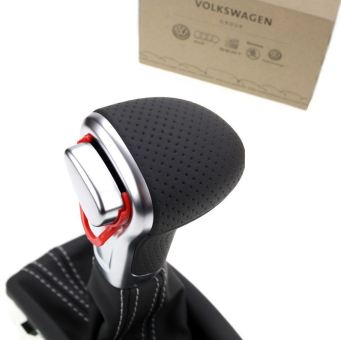 Original Audi S-Line DSG Schaltknauf A4 A5 S4 S5 Q5 Wählhebel Leder Aluminium Schalthebel weisse Naht Tiptronic S-Tronic 