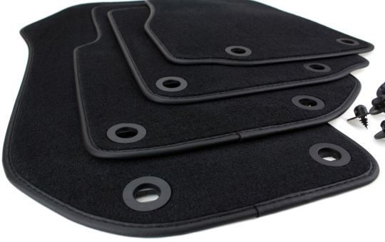 Fußmatten passend für BMW 3er E36 Velours Premium Qualität Autoteppiche Stoffmatten schwarz 4-teilig 