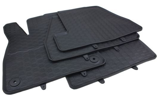 Gummimatten passend für Ford Focus (MK3) 2010-2018 Fußmatten Premium Qualität Allwetter Automatten schwarz 4-teilig 