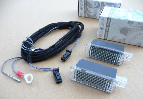 LED Fußraumbeleuchtung Nachrüstung hinten passend für Audi A4 8K A5 8T Q5 8R 