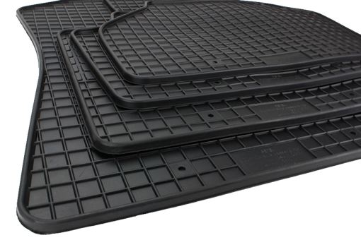Gummimatten passend für BMW X3 (F25) X4 (F26) Fußmatten Gummi Premium Qualität Auto Allwetter 4-teilig schwarz 