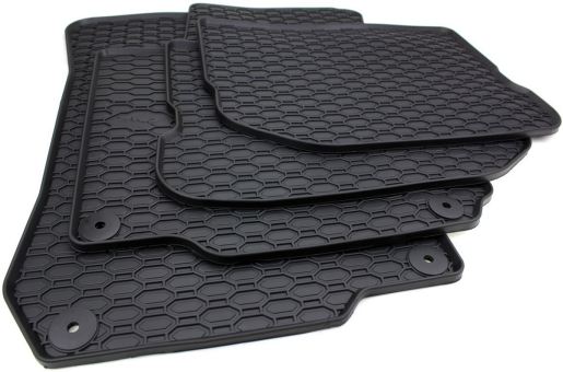 Gummimatten passend für VW Golf 4 Bora New Beetle Fussmatten Gummi Premium Qualität 4-teilig Rund 