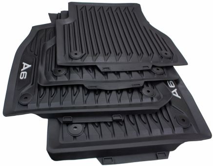 Original Audi Gummimatten A6 4K (C8) Fußmatten A6 Allroad S6 RS6 Allwetter 4-teilig schwarz 