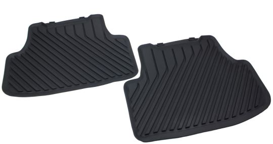 Original Audi Fußmatten hinten A3 S3 RS3 (8Y) Sportback + Limousine ab 2020 Allwetter Gummimatten Premium Qualität schwarz 2-teilig hinten 