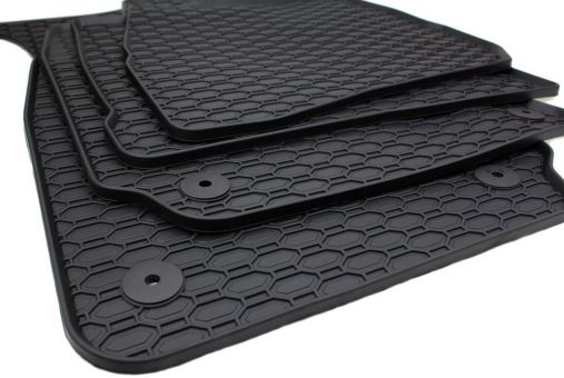 Gummimatten passend für VW Passat B5 (3B 3BG) 1997-2005 Fußmatten Premium Qualität Auto Allwetter 4-teilig Druckknopf rund 