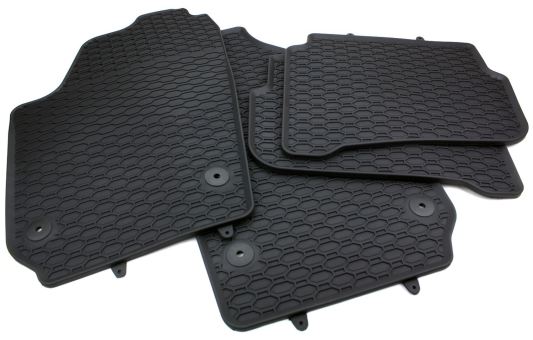 Gummimatten passend für VW Fox (5Z) Skoda Fabia (6Y), Seat Ibiza III (6L) Cordoba II Fußmatten Allwetter Premium Qualität 4-teilig 
