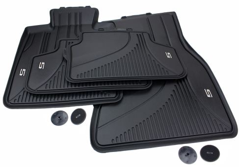 Original Fußmatten BMW 5er (G30 G31) M5 (F90) Allwetter Matten Gummimatten Premium Qualität 4-teilig schwarz 