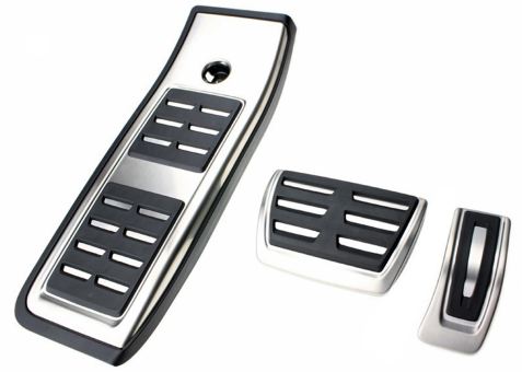 Original Audi Q5 SQ5 FY S-Tronic Pedalkappen Fußstütze Pedale Pedalset edelstahl 