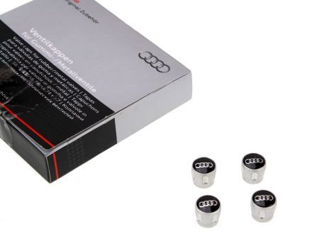 Original Ventilkappen Audi Logo Ringe A1 A3 A4 A5 A6 A7 A8 