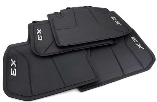 Original BMW X3 (G01) Fußmatten Allwettermatten Gummimatten mit X3 Schriftzug vorne + hinten 4-teilig schwarz 