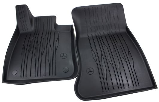 Original Mercedes-Benz Fußmatten GLC (254) AMG Allwetter Gummimatten Dynamic Lines 2-teilig vorne schwarz 