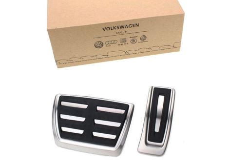 Original Audi Pedalkappen A6 A7 (4K) S-Tronic RS Pedalset A6 Allroad Sportpedale Edelstahl 