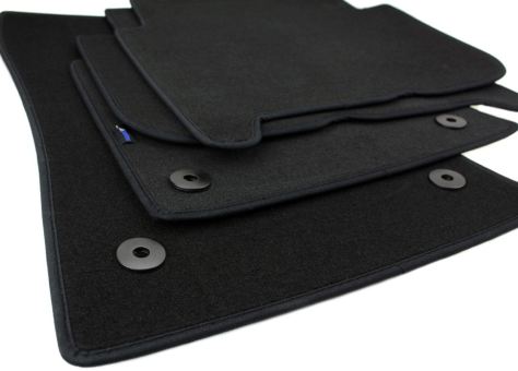Fußmatten passend für VW Touran (1T) 2003-2015 Velours Autoteppiche Premium Qualität Stoffmatten 4-teilig schwarz 