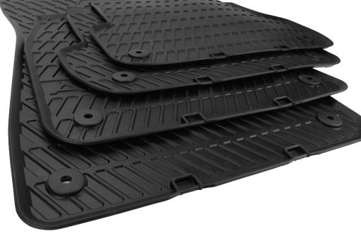 Original Audi Gummimatten A4 S4 RS4 8E B6 + B7 Gummi Allwetter 4-teilig Avant + Limousine schwarz 