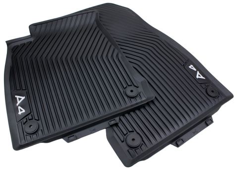 Original Audi Gummimatten A4 (8W B9) Fußmatten Allwetter Premium Matten vorne Schwarz 