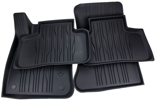 Original Mercedes-Benz Fußmatten GLC (254) AMG Allwetter Gummimatten Dynamic Lines 4-teilig schwarz 