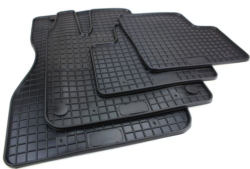 Gummimatten passend für Smart Forfour (W453) Renault Twingo ab 2014 Fußmatten Premium Qualität Allwetter Automatten schwarz 4-teilig 