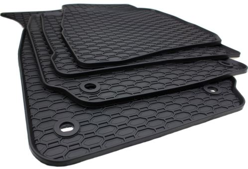 Gummimatten passend für VW Passat B5 (3B) 1997-2000 Fußmatten Premium Qualität Auto Allwetter 4-teilig Drehknebel oval 