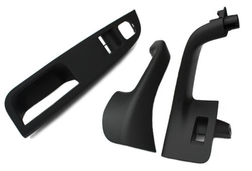 Original VW Golf 5 1K Jetta Türgriff Blenden Set vorn Haltegriff Blenden 3-teilig anthrazit 