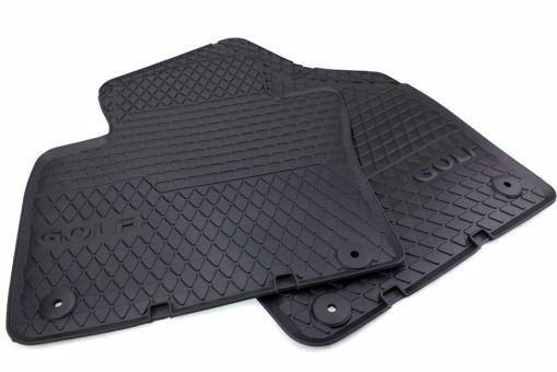 Original VW Gummimatten Golf 5 6 Plus (5M) Fussmatten Allwetter 2-teilig vorne schwarz 