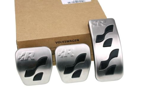 Original VW R-Line Pedaleset Golf 4 Bora Beetle Edelstahl Pedalkappen JNV711001 